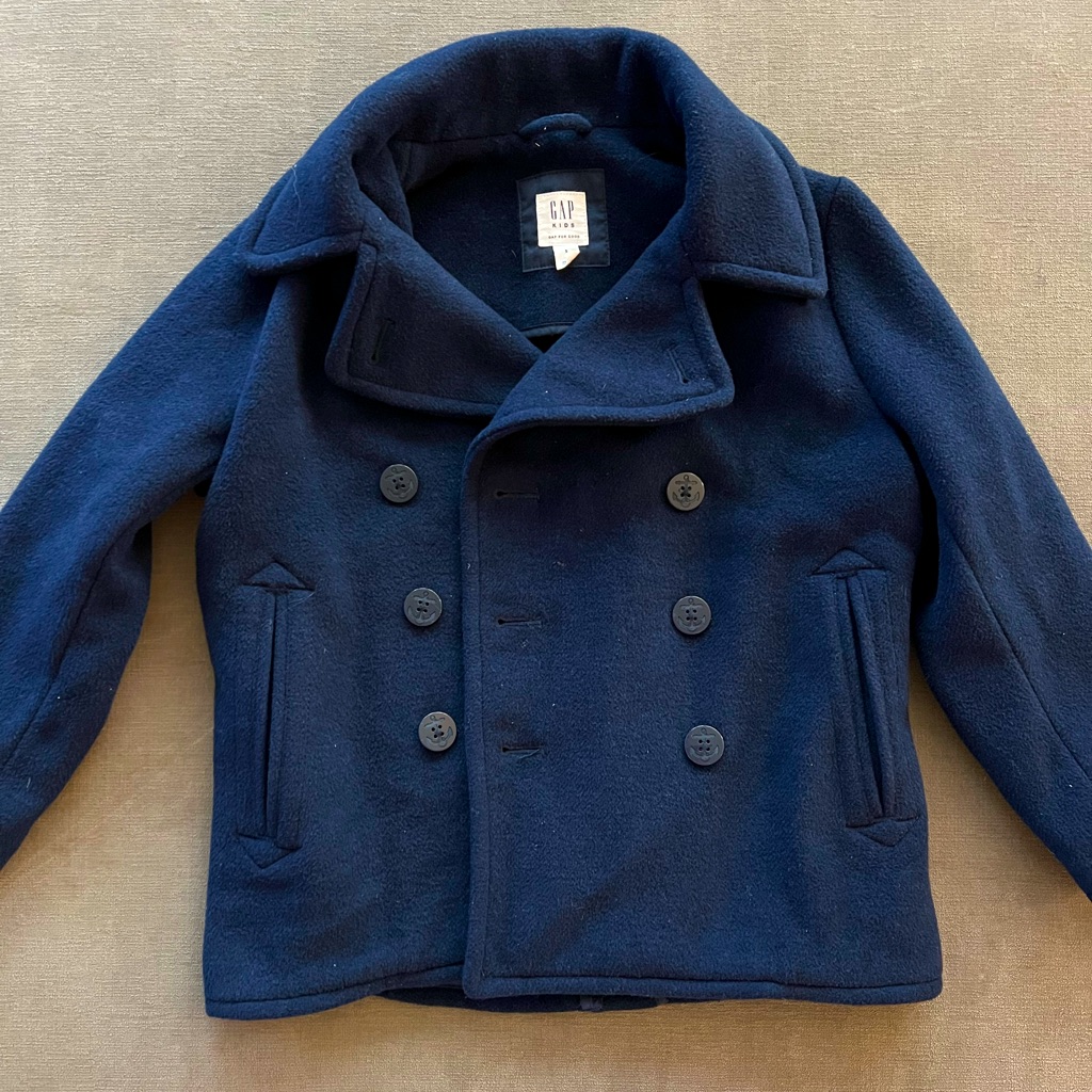 Gap Kids Wool-Blend Navy Peacoat Small